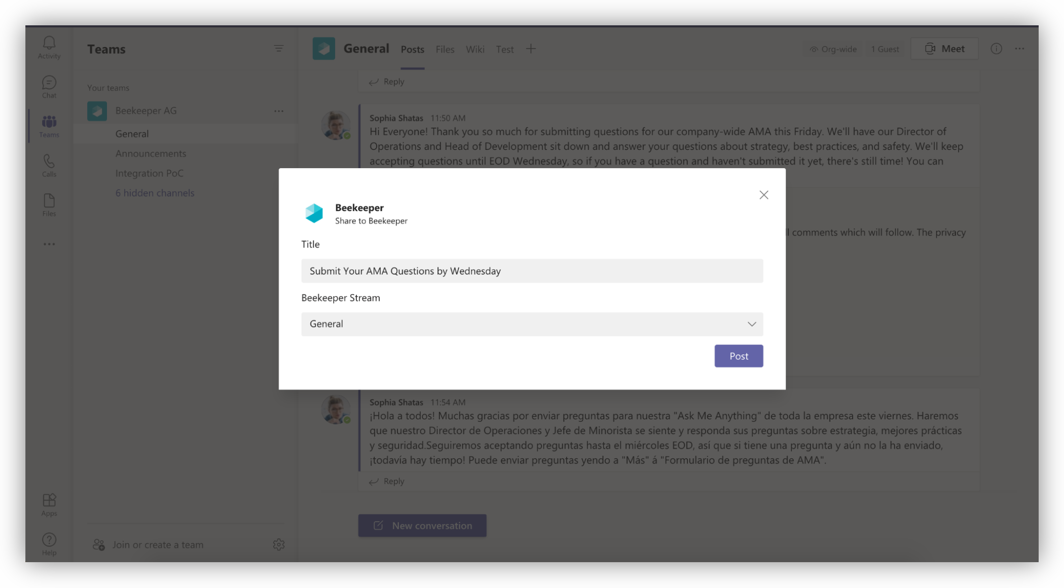 Microsoft Teams – Beekeeper Help Center